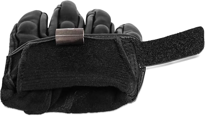 Full Finger Goat Skin Leather Touch Screen Motorcycle Gloves Men S - Image 6
