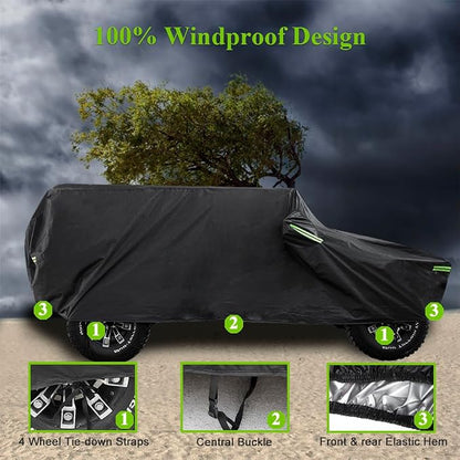 Waterproof Cover for Jeep Wrangler JK JL CJ YJ TJ 4 Door 1987-2023 Outdoor Sun - Image 5