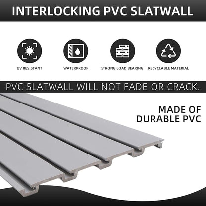 Slat Wall Paneling Garage Wall Organizer, Slat Board PVC Wall Panels Garage - Image 3