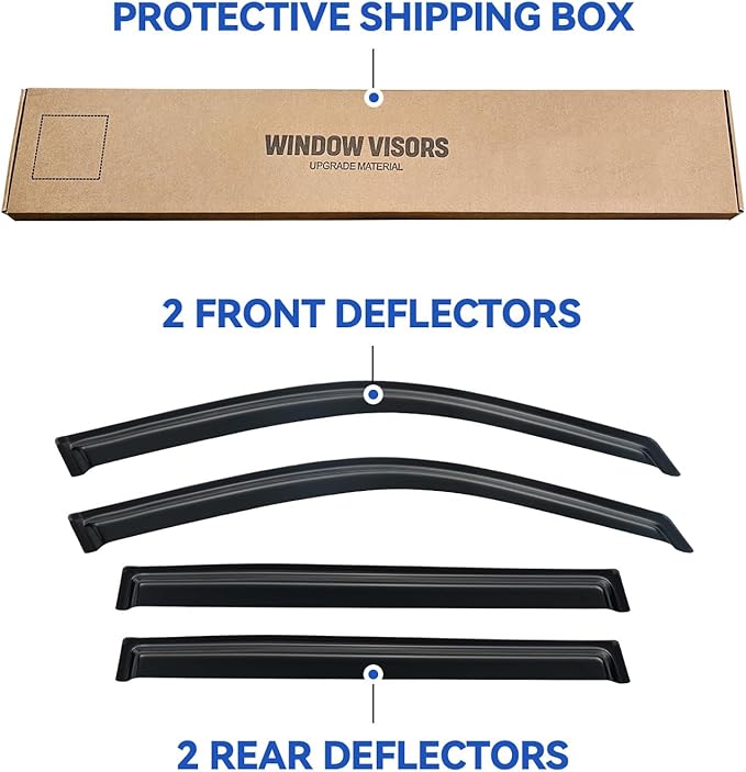 Window Visors Rain Guards Shield - Image 5