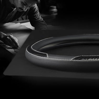 New Leather Car Steering Wheel Cover, Non-Slip Car Wheel Cover Protector - Image 6