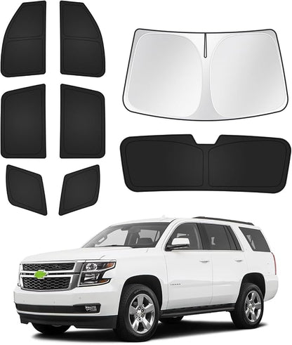 Sunshades for Chevrolet/Chevy Tahoe 2015-2020 Accessories Windshield Sun Shade by Canvcle