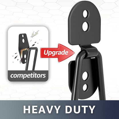 Garage Hooks, Large 2-Pack Shed Storage Hanger 11.8" Long Heavy Duty Wall Mount - Image 3