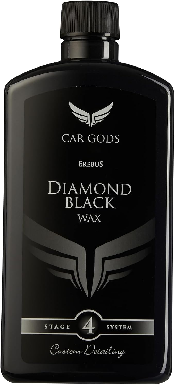 Car Gods Black Carnauba Wax Polish, Pigmented Formula 3 in 1 Removes Surface by CarGods