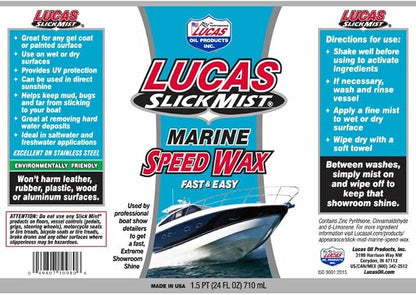 Lucas Oil 10980 Slick Mist Marine Speed Wax, 24 Oz - Image 3