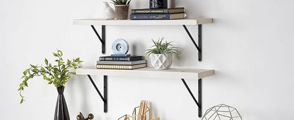 8 Pack L18 x H 12" Black Heavy Duty Shelf Brackets - Image 8