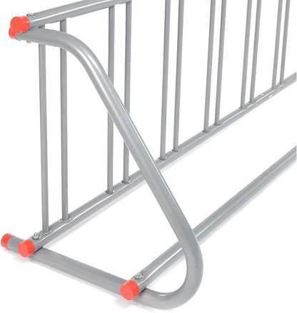 Global Industrial 111" L Single-Sided Grid Bike Rack, 9-Bike Capacity, Powder - Image 5