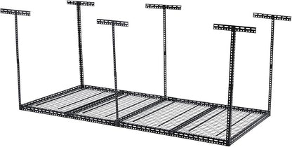 Overhead Garage Storage Rack 4x8 FT, Steel Ceiling Shelves 660lb Capacity - Image 7