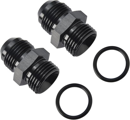 12AN Male Flare to 12AN ORB O-ring Boss Fuel Pump Rail Adapter Fitting Aluminum - Image 4