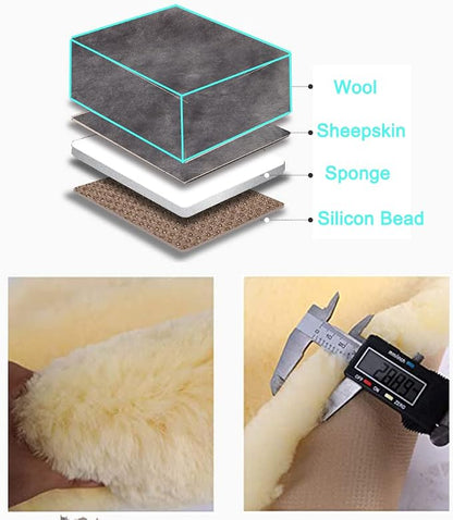 Fluffy Genuine Australia Sheepskin Car Seat Cover - Image 5