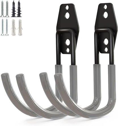 Garage Storage Utility Hooks，Garage Garden Tool Organizer，Steel Wall Mount Hooks by GeeWatom
