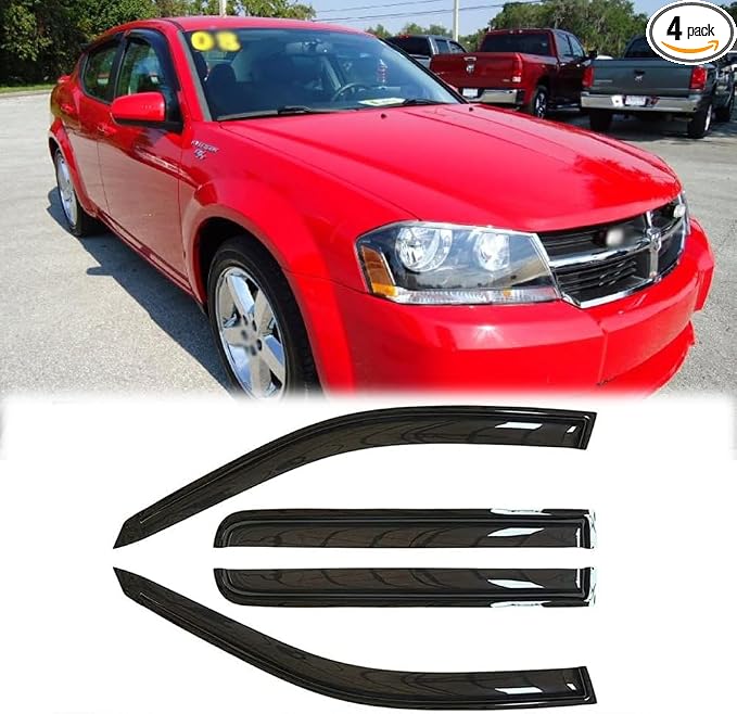 Rainproof Side Window Wind Deflectors by VICOJETOR
