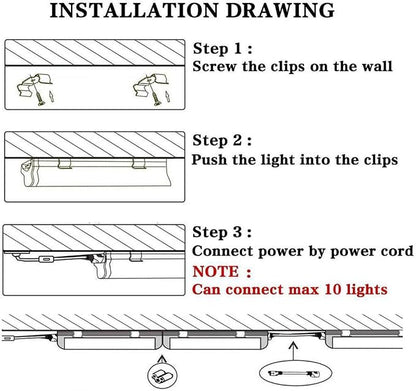 4 Pack, Led Shop Lights, 4FT Led Shop Light, 60W 5000K 9500LM Clear White - Image 6