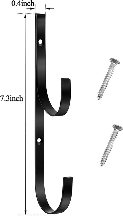 6 Pieces Pool Pole Hook Hanger Swimming Metal Brackets Pool Hook - Image 3