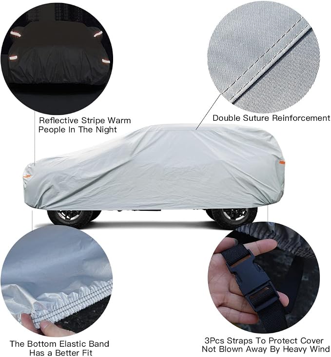 Kayme 6 Layers SUV Car Cover Waterproof All Weather - Image 3
