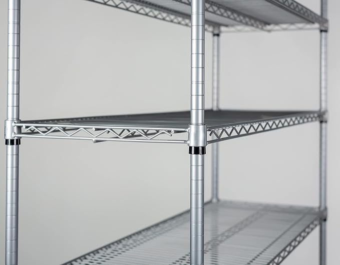 Omega 12" Deep x 36" Wide x 80" High 3 Tier Gray Starter Shelving Unit - Image 3