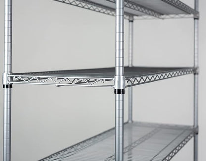 Omega 36" Deep x 36" Wide x 74" High 3 Tier Gray Starter Shelving Unit - Image 3