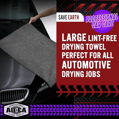AIDEA Microfiber Towels for Cars-4PK, Large Professional Car Drying Towel - Image 6