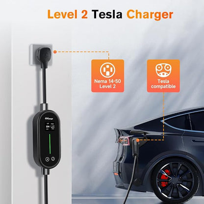 Portable Electric Car Charger Level 2 EV Charger 32A 240V - Image 2