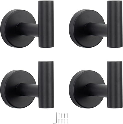 NearMoon Bath Towel Hooks- SUS 304 Stainless Steel Robe Hook Holder, Heavy Duty by NearMoon