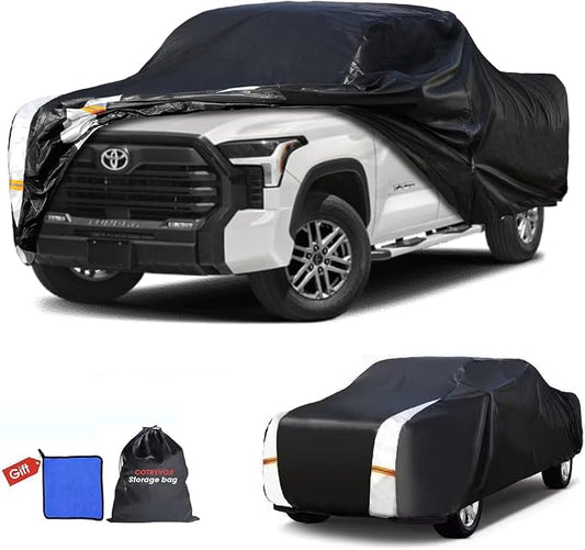 Toyota Tundra Truck Cover Custom Fit 2021-2026 Double Cab/CrewMax Cab Short Bed by FocusonQualityServiceHear