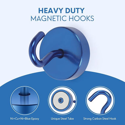 Neosmuk Magnetic Hooks, Cruise Ship Essentials, 80lb+ Heavy Duty Magnetic Hooks - Image 6