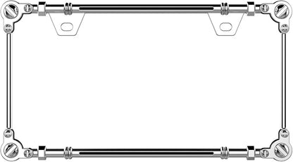 Creathome 3D Chrome License Plate Frames, Pure Zinc Alloy Metal - Image 4