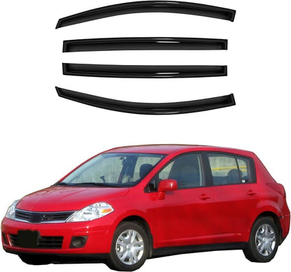 4pc Sun Rain Guards Window Visor Wind Deflector Compatible by GLDIFA