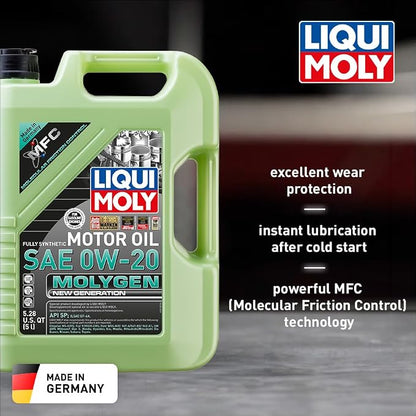Liqui Moly Molygen New Generation SAE 0W-20 | 5 Liter | Fully synthetic engine - Image 2