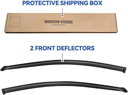 Window Visors Rain Guards for 2006-2011 Honda Civic Coupe, Out-Channel Window - Image 5