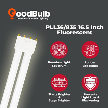 GoodBulb PLL36/835 36W 16.5" Twin Tube Compact Fluorescent Light Bulb 4-pin - Image 4