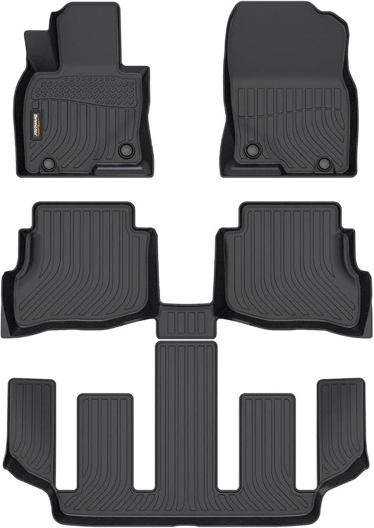 Binmotor-Floor Mats for 2020-2023 Mazda CX-9 6 Passenger, All Weather Car Floor by VisittheBinmotor