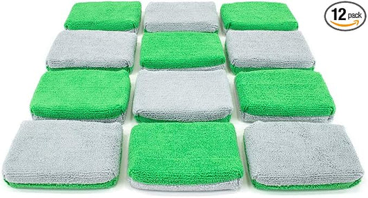 Autofiber Thin Ceramic Coating Applicator Sponge | 12 Pack | by Autofiber