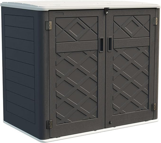 KINYING Larger Outdoor Storage Shed Weather Resistance, Resin Sheds & Outdoor by KINYING