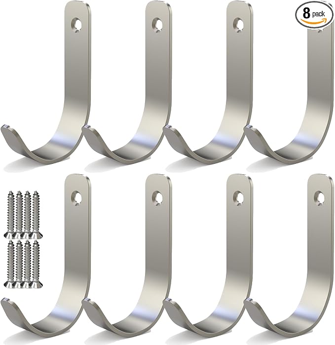 Hooks for Hanging Stainless Steel Heavy Duty Coat Hook Wall Hooks Robe Hanger by Aufuga