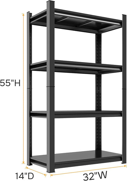 55" H Garage Shelving 2400LBS Capacity Heavy Duty Storage Shelves, Adjustable 4 - Image 3