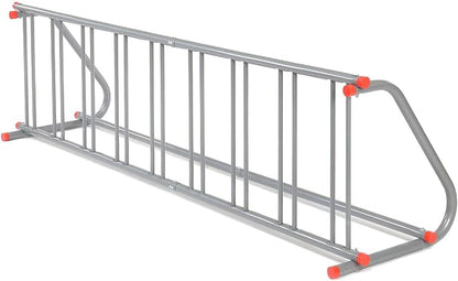 Global Industrial 111" L Single-Sided Grid Bike Rack, 9-Bike Capacity, Powder - Image 4