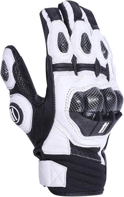 Harssidanzar Breathable Leather Motorcycle Gloves Touchscreen - Image 4