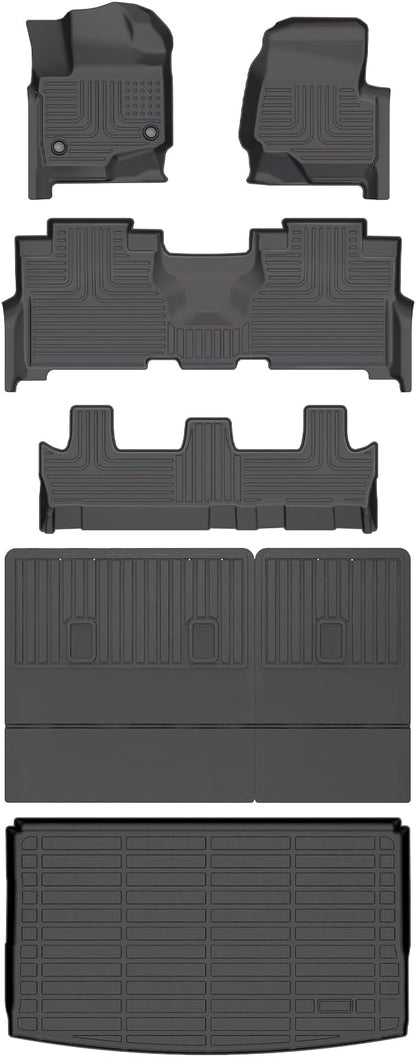 Wayhigh-All Weather Floor Mats and Cargo Mat Set Fit by Wayhigh
