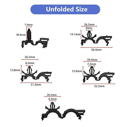 150pcs Wire Loom Clips Car Automotive Harness Routing Clips Assortment Kits - Image 5