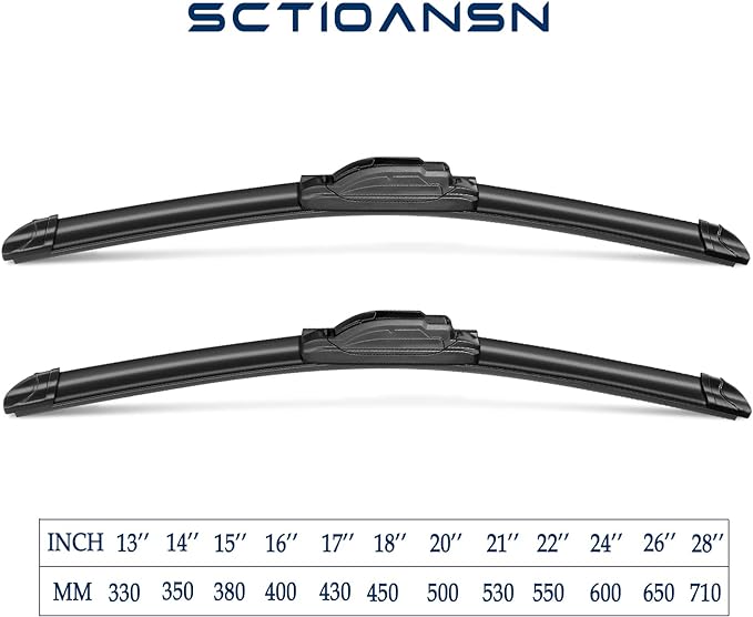 3Pcs Windshield Wiper Blades for Kia Sportage 2005 2006 2007 2008 2009 2010 - Image 3