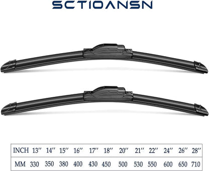 3 Wipers Set for 2008-2020 Lexus LX570, 2008-2011 Land Cruiser, 2013-2020 Land - Image 3