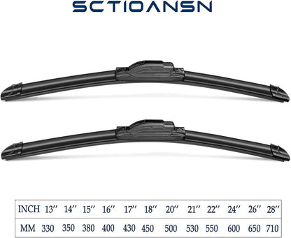 3Pcs Honda Odyssey Windshield Wipers 2005-2023, All Seasons Original Equipment - Image 3