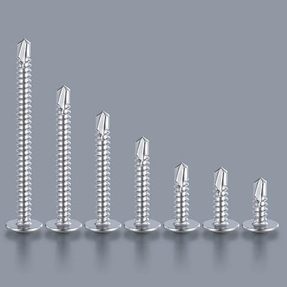 Wensilon（300pcs）#8×5/8”for Sheet Metal Self-Tapping Screws 410 Stainless Steel - Image 4