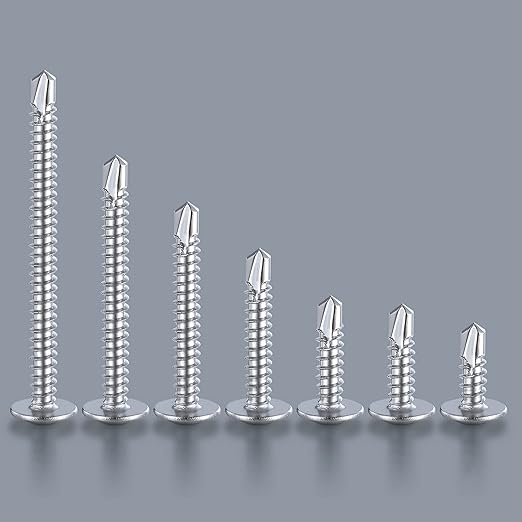 Wensilon #10×5/8”for Sheet Metal Self-Tapping Screws 410 Stainless Steel Truss - Image 3