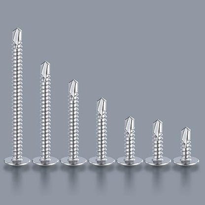 Wensilon #10×1-1/2”for Sheet Metal Self-Tapping Screws 410 Stainless Steel - Image 3