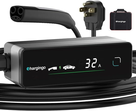 Level 1-2 Tesla Charger with 25FT Charging Cable, ETL & FCC Listed, by Chargingo