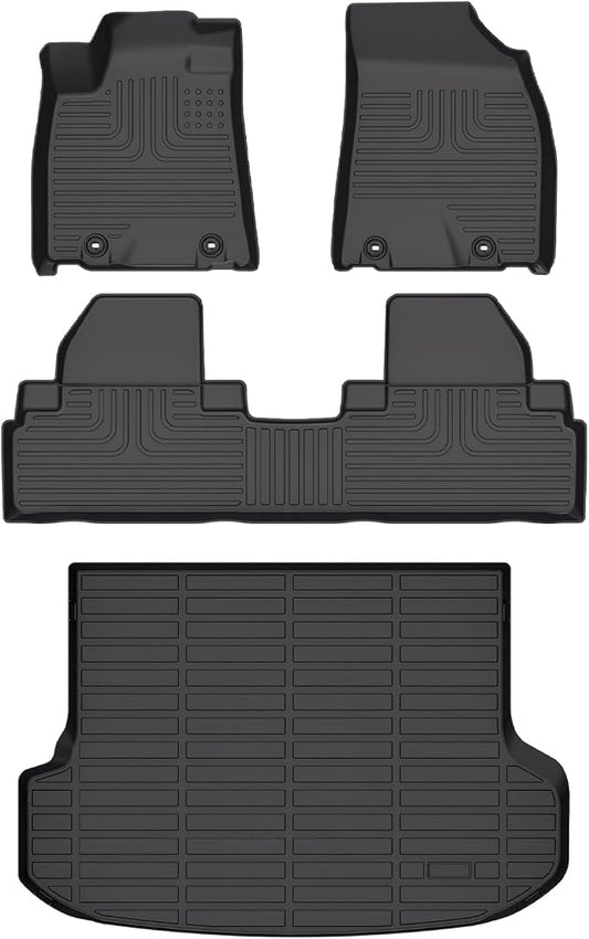 Wayhigh-All Weather Floor Mats and Cargo Mat Set Fit by Wayhigh