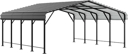 JAMFLY Carport, 20X20 FT Metal Carport, Heavy Duty Carport Canopy - Image 9
