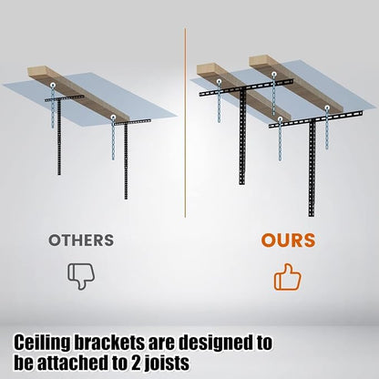 Kojem 3x6 Overhead Garage Storage Rack Adjustable Ceiling Garage Organization - Image 5